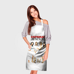 Фартук кулинарный Desperate Housewives белые платья, цвет: 3D-принт — фото 2