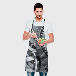 Фартук кулинарный Стальные шестерёнки, цвет: 3D-принт — фото 2