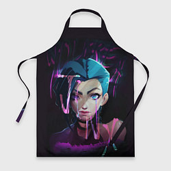 Фартук кулинарный League Of Legends Jinx neon, цвет: 3D-принт