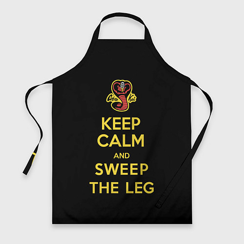 Фартук Keep calm and sweep the leg / 3D-принт – фото 1