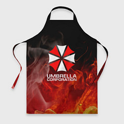Фартук кулинарный Umbrella Corporation пламя, цвет: 3D-принт