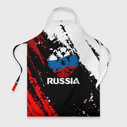 Фартук кулинарный Russia Герб в цвет Флага, цвет: 3D-принт