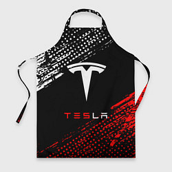 Фартук кулинарный Tesla - Logo Pattern, цвет: 3D-принт