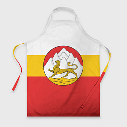 Фартук кулинарный Северная Осетия Алания Флаг, цвет: 3D-принт