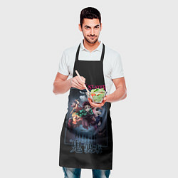 Фартук кулинарный Клинок, рассекающий демонов - плакат, цвет: 3D-принт — фото 2