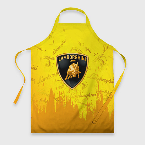 Фартук Lamborghini pattern gold / 3D-принт – фото 1