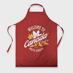 Фартук кулинарный Канада Canada, цвет: 3D-принт