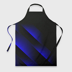 Фартук кулинарный Blue Fade 3D Синий градиент, цвет: 3D-принт