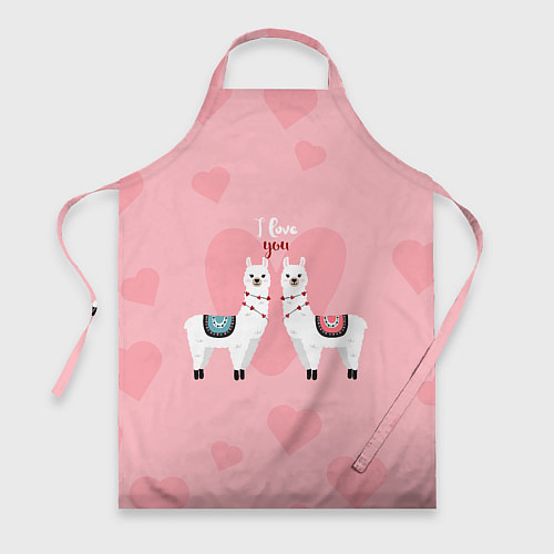 Фартук Lama I Love You / 3D-принт – фото 1
