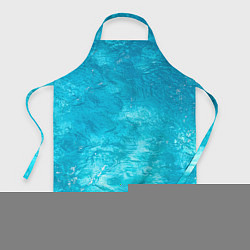 Фартук кулинарный Голубой океан Голубая вода, цвет: 3D-принт
