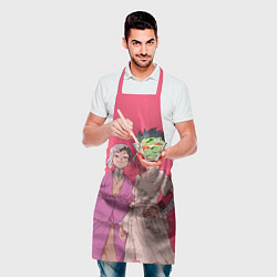 Фартук кулинарный Ген и Сэнку, цвет: 3D-принт — фото 2