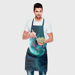 Фартук кулинарный Котенок в космосе, цвет: 3D-принт — фото 2