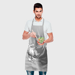 Фартук кулинарный Хочешь быть сильным, качайся!, цвет: 3D-принт — фото 2
