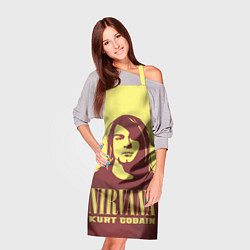 Фартук кулинарный Nirvana - Kurt Cobain, цвет: 3D-принт — фото 2