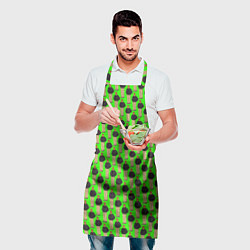 Фартук кулинарный Свидетель из Фрязино зеленый, цвет: 3D-принт — фото 2
