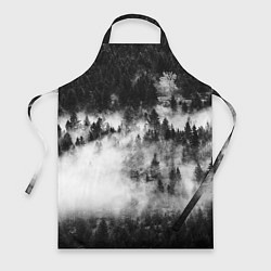 Фартук кулинарный Мрачный лес - туман, цвет: 3D-принт