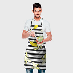 Фартук кулинарный Banana pattern Summer, цвет: 3D-принт — фото 2