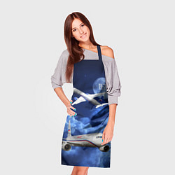 Фартук кулинарный Пассажирский самолет Ту-214, цвет: 3D-принт — фото 2