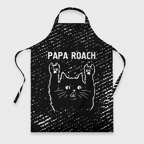 Фартук Papa Roach Rock Cat / 3D-принт – фото 1