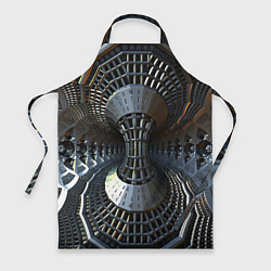 Фартук кулинарный Механистический индустриальный паттерн Броня Mecha, цвет: 3D-принт