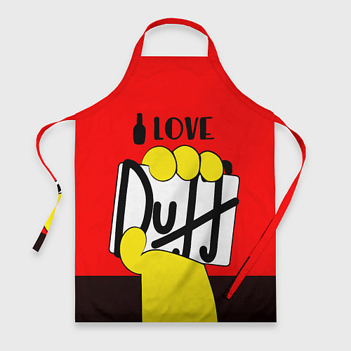 Фартук Love Duff / 3D-принт – фото 1