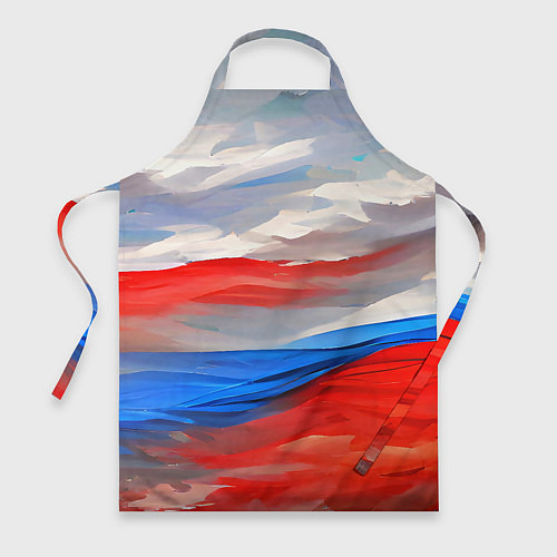 Фартук Флаг России в красках / 3D-принт – фото 1