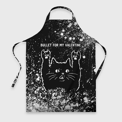 Фартук Bullet For My Valentine Rock Cat / 3D-принт – фото 1