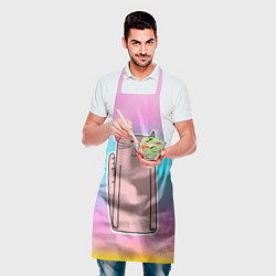 Фартук кулинарный Розовая кошечка, цвет: 3D-принт — фото 2
