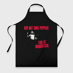 Фартук кулинарный Live at Woodstock - Red Hot Chili Peppers, цвет: 3D-принт