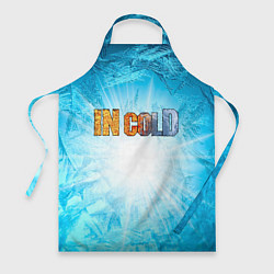 Фартук кулинарный IN COLD horizontal logo with blue ice, цвет: 3D-принт