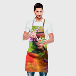 Фартук кулинарный Разноцветная абстрактная композиция Лето Multi-col, цвет: 3D-принт — фото 2