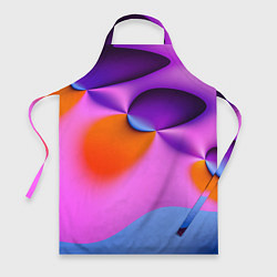 Фартук кулинарный Абстрактная красочная композиция Лето Abstract col, цвет: 3D-принт