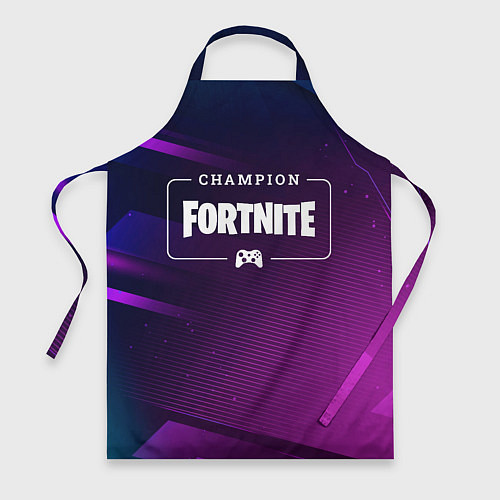 Фартук Fortnite Gaming Champion: рамка с лого и джойстико / 3D-принт – фото 1