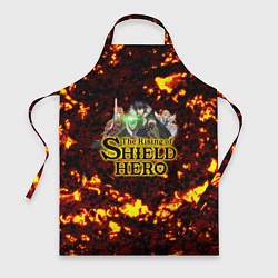 Фартук кулинарный The Rising of the Shield Hero персонажи на фоне че, цвет: 3D-принт