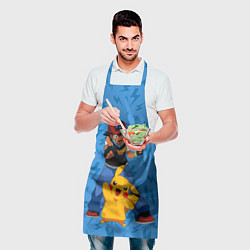 Фартук кулинарный Эш Кетчум и Пикачу, цвет: 3D-принт — фото 2