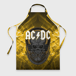 Фартук кулинарный AC DC SKULL ROCK, цвет: 3D-принт