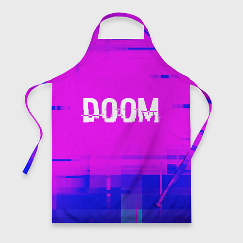 Фартук Doom Glitch Text Effect / 3D-принт – фото 1