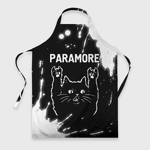 Фартук Группа Paramore и Рок Кот / 3D-принт – фото 1