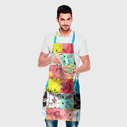 Фартук кулинарный COLORED GEOMETRIC SHAPES, цвет: 3D-принт — фото 2