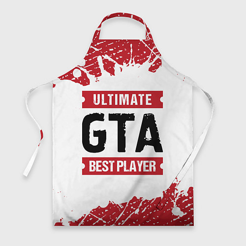 Фартук GTA: красные таблички Best Player и Ultimate / 3D-принт – фото 1