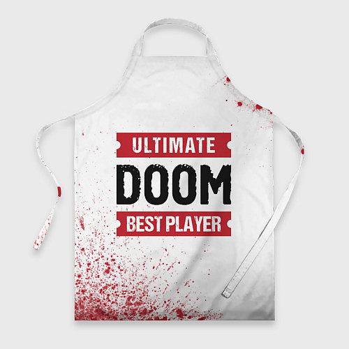 Фартук Doom: красные таблички Best Player и Ultimate / 3D-принт – фото 1