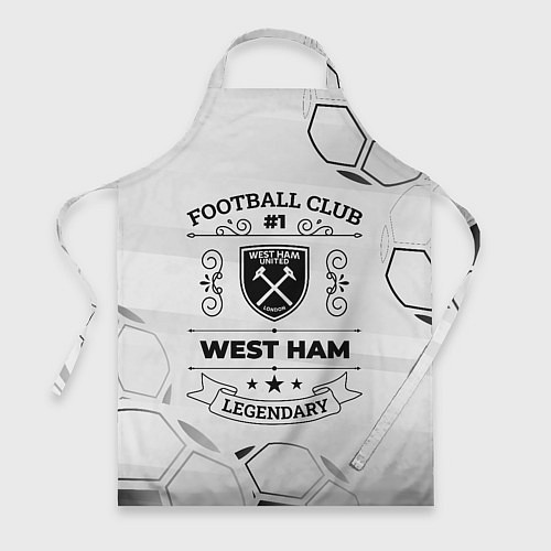 Фартук West Ham Football Club Number 1 Legendary / 3D-принт – фото 1