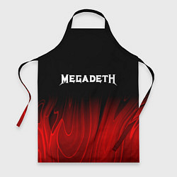 Фартук кулинарный Megadeth Red Plasma, цвет: 3D-принт