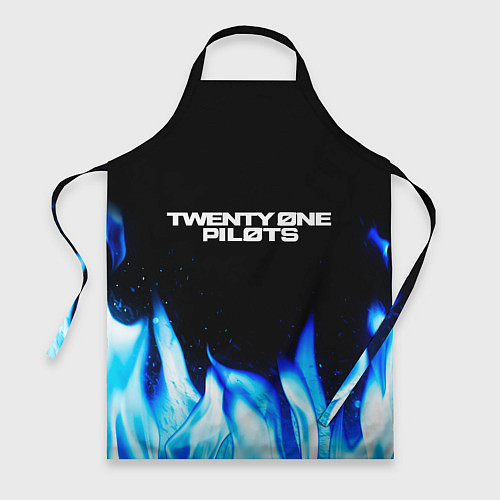 Фартук Twenty One Pilots Blue Fire / 3D-принт – фото 1