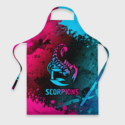 Фартук кулинарный Scorpions Neon Gradient, цвет: 3D-принт