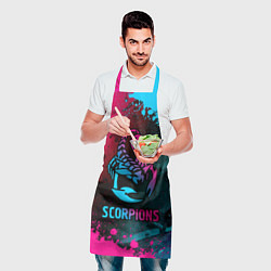 Фартук кулинарный Scorpions Neon Gradient, цвет: 3D-принт — фото 2