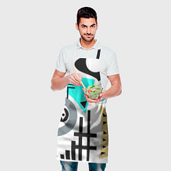 Фартук кулинарный Абстрактный современный дизайн, цвет: 3D-принт — фото 2