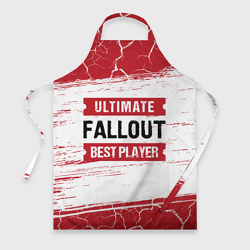 Фартук Fallout: красные таблички Best Player и Ultimate / 3D-принт – фото 1