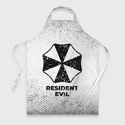 Фартук кулинарный Resident Evil с потертостями на светлом фоне, цвет: 3D-принт