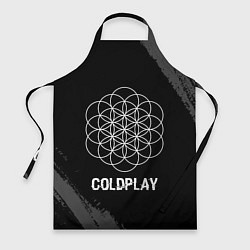 Фартук кулинарный Coldplay Glitch на темном фоне, цвет: 3D-принт